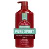 Old Spice Men's 2 in 1 Shampoo and Conditioner for Men, Pure Sport, All Hair Types, 22 fl oz