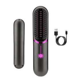 Hair Straightening Brush Fast Heating Cordless Curling Comb straightener brush Hair Styling Appliances Hot Comb Straightener