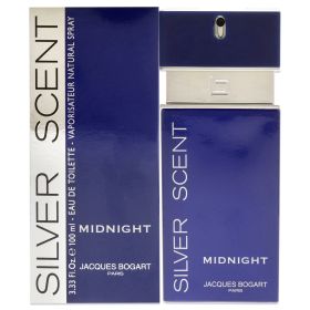 Silver Scent Midnight by Jacques Bogart for Men - 3.3 oz EDT Spray