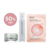 NATURAL BEAUTY - Deluxe Anti-Aging Bundle:Crystal NB-1 Peptide Elastin Anti-Aging Emulsion+Yam Collagen Firming Eye Gel Creme+BIO UP a-GG Mask 3pcs