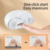 2 In 1 Automatic Electric Nail Clipper Polisher For Baby Adult Toe Nail Cutter Polishing Trimming Machine Mini Manicure Tools