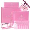 Makartt Pink Poly Nail Gel Kit, Nail Extension Gel Kit Nail Enhancement Gel with Slip Solution & LED UV Nail Lamp Base Top Coat