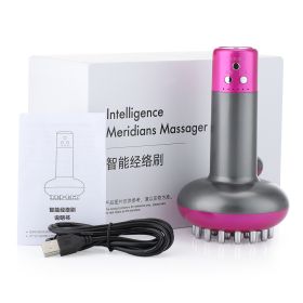 EMS Body Slim Massager Infrared Therapy Gua Sha Scraping Anti Cellulite Fat Burner Beauty Shaping Weight Loss Electro stimulator (Color: Purple)