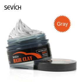 Sevich Matte Strong Hold Hair Styling Clay Gel for Men Hairstyles Wax Matte Finished Molding Cream Natural Styling Hair Clay (Color: Retro hair clay 2)