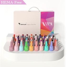 Fast Delivery Venalisa VIP2 Gel Nail Polish Set Color Nail Polish Soak Off UV LED Basecoat Primer Topcoat Color Book Full Set (Color: VIP4 (401-460) NEW)