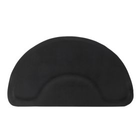 3′x 4.5′x 1/2" Beauty Salon Semicircle Anti-fatigue Salon Mat (Round Outside And Round Inside) Black (Color: as picture)