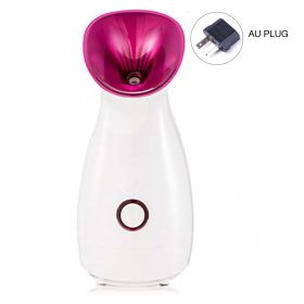 Facial Steamer Nano Lonic Humidifier Moisturizing Pore Clearing Blackheads Hot Mist Sprayer SPA Skin Care Face Steamer Whitening (Color: Pink AU)