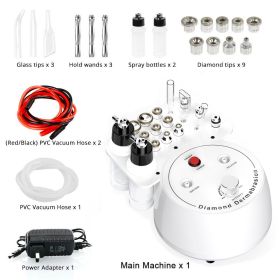 3 In 1 Vacuum Diamond Tip Microdermabrasion Machine Acne Blackhead Removal Skin Rejuvenation Water Spray Facial Beauty Machine (Color: NF105)