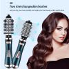 Rotating Hair Dryer Brush Blow Dryer Hair Curler Brush One Step Hair Blower Brush Hot Air Comb 3 In 1 Hair Straightening Brush