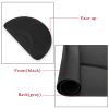 3′x 4.5′x 1/2" Beauty Salon Semicircle Anti-fatigue Salon Mat (Round Outside And Round Inside) Black