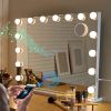 New Large Vanity Mirror with Lights Led Mirror with Lights Lighted Makeup Mirror with 15 Dimmable LED Bulbs for Dressing Table