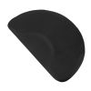 3′x 4.5′x 1/2" Beauty Salon Semicircle Anti-fatigue Salon Mat (Round Outside And Round Inside) Black