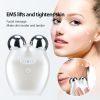 EMS Microcurrent Face Lifting Device 3D Roller Facial Massager Anti wrinkle Tighten Skin Rejuvenation Beauty Apparatus With Bag